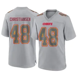Men's Cole Christiansen Kansas City Chiefs No.48 Game Atmosphere Fashion Jersey - Gray
