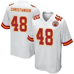 Men's Cole Christiansen Kansas City Chiefs No.48 Game Jersey - White