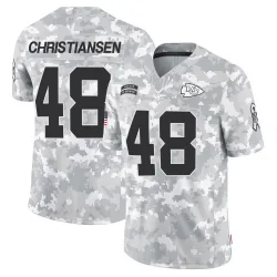 Men's Cole Christiansen Kansas City Chiefs No.48 Limited 2024 Salute to Service Jersey - Arctic Camo