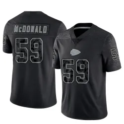 Men's Cooper McDonald Kansas City Chiefs No.59 Limited Reflective Jersey - Black