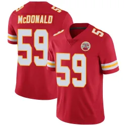 Men's Cooper McDonald Kansas City Chiefs No.59 Limited Team Color Vapor Untouchable Jersey - Red
