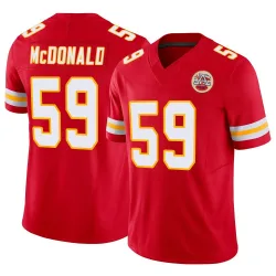 Men's Cooper McDonald Kansas City Chiefs No.59 Limited Vapor F.U.S.E. Jersey - Red