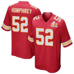 Men's Creed Humphrey Kansas City Chiefs No.52 Game Team Color Super Bowl LIX Jersey - Red