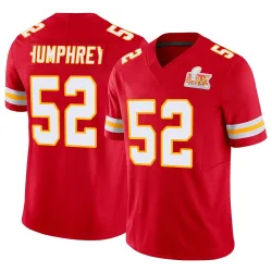 Men's Creed Humphrey Kansas City Chiefs No.52 Limited Vapor F.U.S.E. Super Bowl LIX Jersey - Red