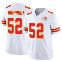 Men's Creed Humphrey Kansas City Chiefs No.52 Limited Vapor F.U.S.E. Super Bowl LIX Jersey - White