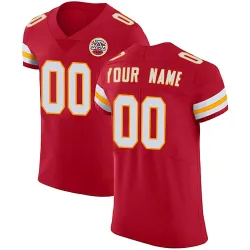 Men's Custom Kansas City Chiefs No.00 Elite Team Color Vapor Untouchable Jersey - Red
