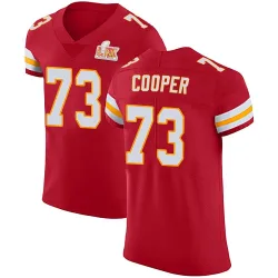 Men's Dalton Cooper Kansas City Chiefs No.73 Elite Team Color Vapor Untouchable Super Bowl LIX Jersey - Red