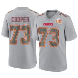 Men's Dalton Cooper Kansas City Chiefs No.73 Game Atmosphere Fashion Super Bowl LIX Jersey - Gray