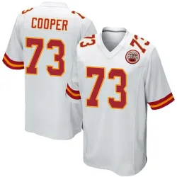 Men's Dalton Cooper Kansas City Chiefs No.73 Game Jersey - White