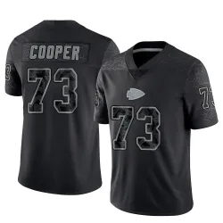 Men's Dalton Cooper Kansas City Chiefs No.73 Limited Reflective Jersey - Black