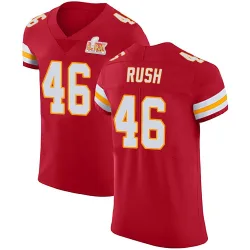 Men's Darius Rush Kansas City Chiefs No.46 Elite Team Color Vapor Untouchable Super Bowl LIX Jersey - Red