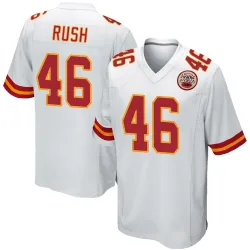 Men's Darius Rush Kansas City Chiefs No.46 Game Jersey - White