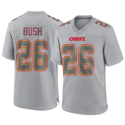 Men's Deon Bush Kansas City Chiefs No.26 Game Atmosphere Fashion Jersey - Gray