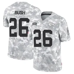 Men's Deon Bush Kansas City Chiefs No.26 Limited 2024 Salute to Service Jersey - Arctic Camo