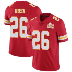 Men's Deon Bush Kansas City Chiefs No.26 Limited Team Color Vapor Untouchable Super Bowl LIX Jersey - Red