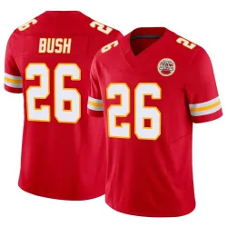 Men's Deon Bush Kansas City Chiefs No.26 Limited Vapor F.U.S.E. Jersey - Red