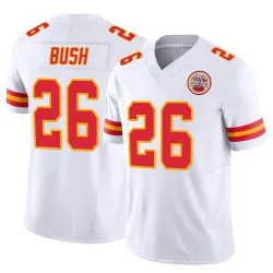 Men's Deon Bush Kansas City Chiefs No.26 Limited Vapor F.U.S.E. Jersey - White