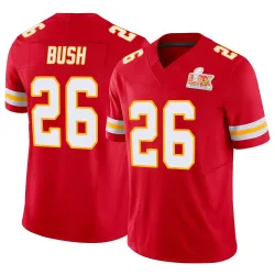 Men's Deon Bush Kansas City Chiefs No.26 Limited Vapor F.U.S.E. Super Bowl LIX Jersey - Red
