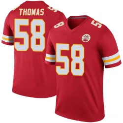 Men's Derrick Thomas Kansas City Chiefs No.58 Legend Color Rush Jersey - Red