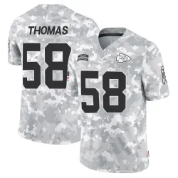 Men's Derrick Thomas Kansas City Chiefs No.58 Limited 2024 Salute to Service Jersey - Arctic Camo
