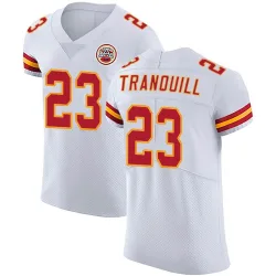 Men's Drue Tranquill Kansas City Chiefs No.23 Elite Vapor Untouchable Jersey - White