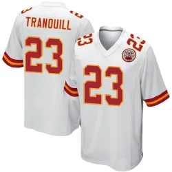 Men's Drue Tranquill Kansas City Chiefs No.23 Game Jersey - White