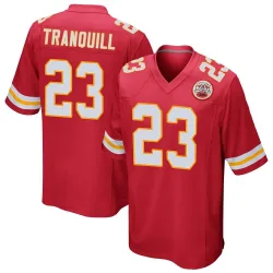 Men's Drue Tranquill Kansas City Chiefs No.23 Game Team Color Jersey - Red