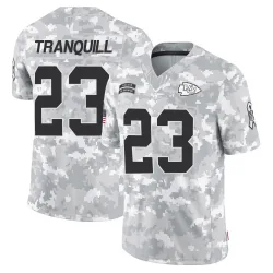Men's Drue Tranquill Kansas City Chiefs No.23 Limited 2024 Salute to Service Jersey - Arctic Camo