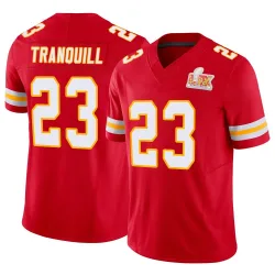 Men's Drue Tranquill Kansas City Chiefs No.23 Limited Vapor F.U.S.E. Super Bowl LIX Jersey - Red