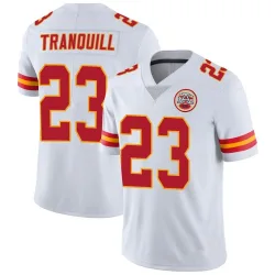 Men's Drue Tranquill Kansas City Chiefs No.23 Limited Vapor Untouchable Jersey - White