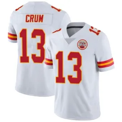 Men's Dustin Crum Kansas City Chiefs No.13 Limited Vapor Untouchable Jersey - White