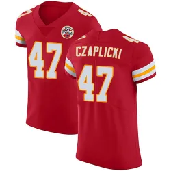 Men's Eddie Czaplicki Kansas City Chiefs No.47 Elite Team Color Vapor Untouchable Jersey - Red