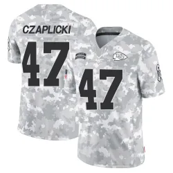 Men's Eddie Czaplicki Kansas City Chiefs No.47 Limited 2024 Salute to Service Jersey - Arctic Camo