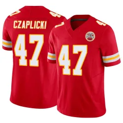 Men's Eddie Czaplicki Kansas City Chiefs No.47 Limited Vapor F.U.S.E. Jersey - Red