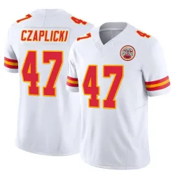 Men's Eddie Czaplicki Kansas City Chiefs No.47 Limited Vapor F.U.S.E. Jersey - White