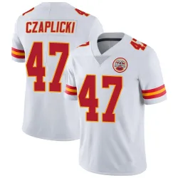 Men's Eddie Czaplicki Kansas City Chiefs No.47 Limited Vapor Untouchable Jersey - White