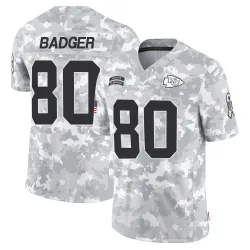 Men's Elijhah Badger Kansas City Chiefs No.80 Limited 2024 Salute to Service Jersey - Arctic Camo