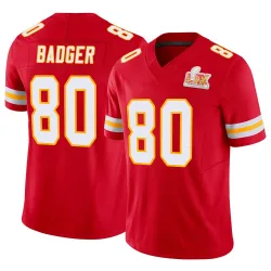 Men's Elijhah Badger Kansas City Chiefs No.80 Limited Vapor F.U.S.E. Super Bowl LIX Jersey - Red
