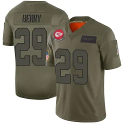 Men's Eric Berry Kansas City Chiefs No.29 Limited 2019 Salute to Service Jersey - Camo