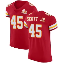 Men's Eric Scott Jr. Kansas City Chiefs No.45 Elite Team Color Vapor Untouchable Super Bowl LIX Jersey - Red
