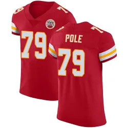 Men's Esa Pole Kansas City Chiefs No.79 Elite Team Color Vapor Untouchable Jersey - Red
