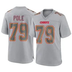 Men's Esa Pole Kansas City Chiefs No.79 Game Atmosphere Fashion Jersey - Gray