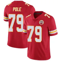 Men's Esa Pole Kansas City Chiefs No.79 Limited Team Color Vapor Untouchable Jersey - Red