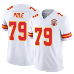 Men's Esa Pole Kansas City Chiefs No.79 Limited Vapor F.U.S.E. Jersey - White
