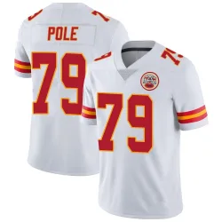 Men's Esa Pole Kansas City Chiefs No.79 Limited Vapor Untouchable Jersey - White
