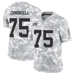 Men's Ethan Driskell Kansas City Chiefs No.75 Limited 2024 Salute to Service Jersey - Arctic Camo