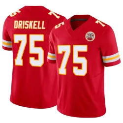 Men's Ethan Driskell Kansas City Chiefs No.75 Limited Vapor F.U.S.E. Jersey - Red