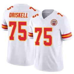 Men's Ethan Driskell Kansas City Chiefs No.75 Limited Vapor F.U.S.E. Jersey - White