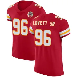 Men's Fabien Lovett Sr. Kansas City Chiefs No.96 Elite Team Color Vapor Untouchable Jersey - Red