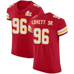 Men's Fabien Lovett Sr. Kansas City Chiefs No.96 Elite Team Color Vapor Untouchable Super Bowl LIX Jersey - Red